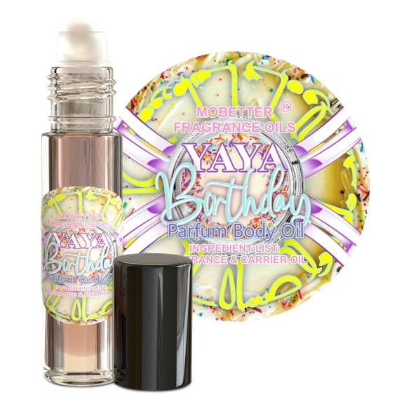 MOBETTER FRAGRANCE OILS YAYA Birthday Perfume Body Oil for Women | Long-Lasting Vanilla-Inspired Roll-On Fragrance | Alcohol-Free Scented Oil | Travel-Friendly Women's Body Scent