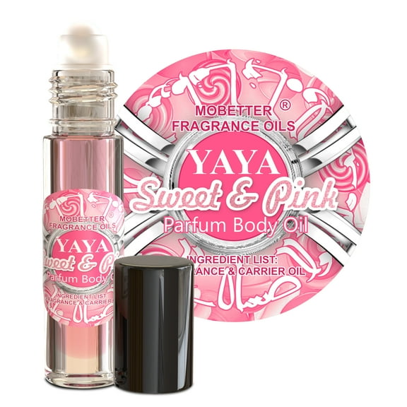 MOBETTER FRAGRANCE OILS YAYA Sweet & Pink Perfume Body Oil for Women | Long-Lasting Roll-On Scent | Alcohol-Free Parfum Fragrance | Travel Size Fragrance Oil for Her