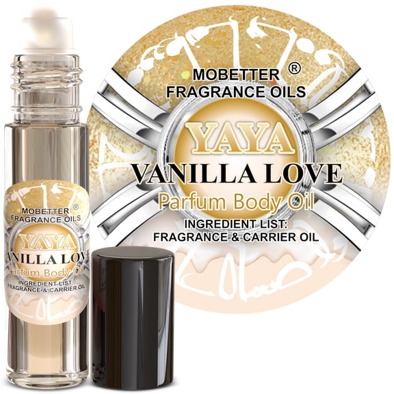 MOBETTER FRAGRANCE OILS YAYA Vanilla Love Perfume Body Oil for Women | Long-Lasting Roll-On Vanilla Scent | Alcohol-Free Body Perfume Oil | Travel Size Fragrance for Daily Use