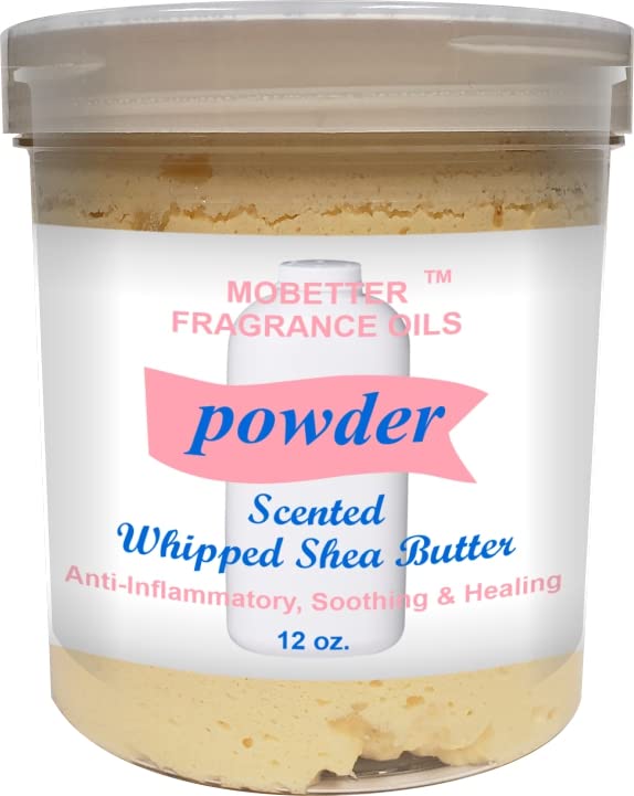 MOBETTER Powder Whipped African Shea Butter 12oz AntiAging for Dry
