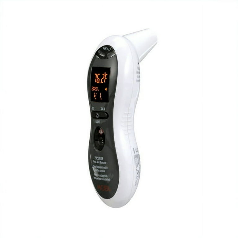 MOBI DualScan Ultra Pulse Talking Ear Forehead Thermometer with