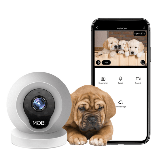 MOBI Pet Smart Wifi Pet Camera and Monitoring System, Dog Monitoring Camera
