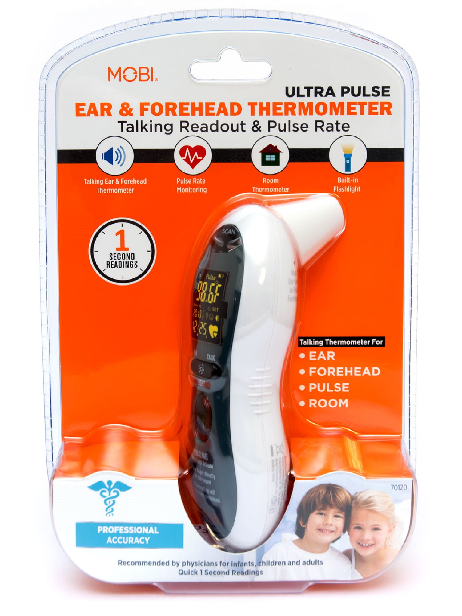 Mobi Infrared Thermometer, DualScan Ultra Pulse