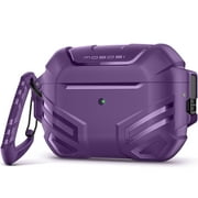 MOBOSI Full-Body Shockproof Protective Case for AirPods Pro 2nd/1st Generation Case,Purple