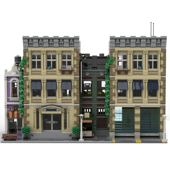 MOC-107696 Police Station Extension Modular Building Blocks Set for 10278 MOC Bricks Toys 5321pcs