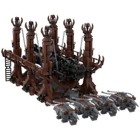 MOC-122034 Medieval Siege Ram Model Building Blocks Set DIY Assembly Bricks Gift 2486pcs