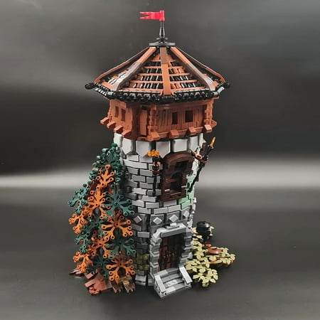 MOC-124071 Medieval Castle Tower Modular Building Collection Gift Bricks Toy Set 2449pcs