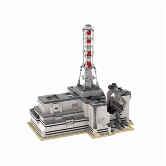 MOC-124975 1986 Nuclear Power Plant Disaster Modular Building Blocks Set Chernobyl MOC Bricks Toys Kit 853pcs