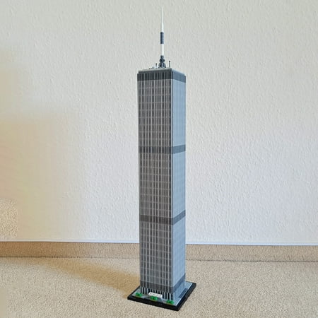 MOC-127129 Modular Urban Street View Architecture Model Assembly Toy Decoration for World Trade Center