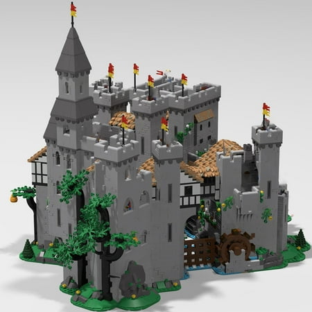 MOC-129180 10305 Castle Epic Extended Modular Building Blocks MOC Bricks Toys Set 12988pcs