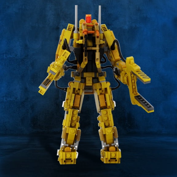 MOC-129373 Micro Sci-Fi Mechanical Loader Building Blocks Set Galactic Industrial MOC Bricks Construction Toy 576pcs