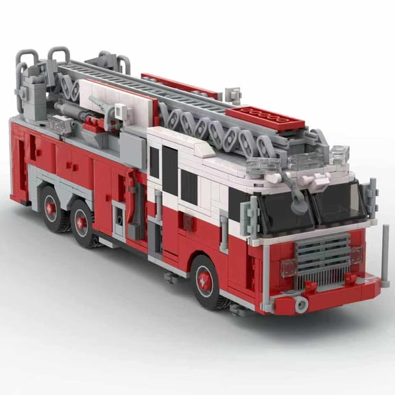 MOC-133201 Modular Building Blocks Set for FDNY - New York - Ladder 102 Bedford Express MOC Brick Toys Collection Gift Kit 1276pcs