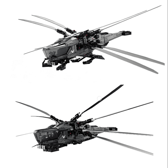 MOC 1369PCS Inventor Dune Atreides Royal Ornithopter Helicopter Building Blocks Construction Bricks Set Toy Children Party Gifs