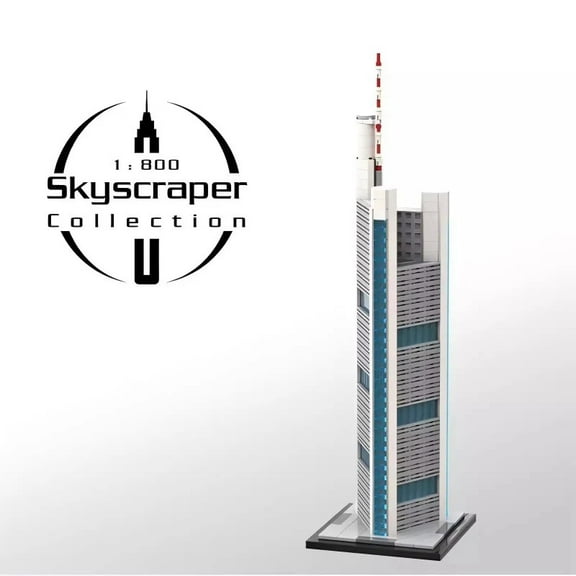 MOC-149003 Commerzbank Tower Modular Building Blocks Set Skyscraper MOC Bricks Toys 1:800 DIY Model 864pcs