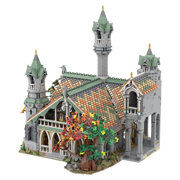 MOC-149444 Part 1 Modular Building Blocks Set for 10316 Rivendell Extension Assembly Bricks Toy Collection Gift 6313pcs