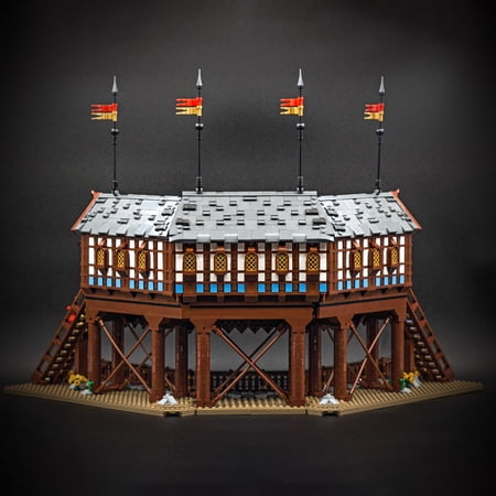 MOC-152408 Medieval Tournament Grounds Modular Building Blocks Set Castle MOC Bricks Toys Collection Gift Kit 3196pcs