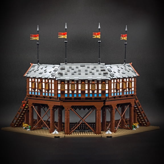 MOC-152408 Medieval Tournament Grounds Modular Building Blocks Set Castle MOC Bricks Toys Collection Gift Kit 3196pcs