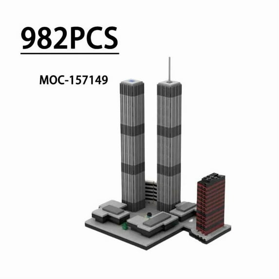 MOC-157149 World Trade Center Modular Building Blocks Set Skyscraper MOC Bricks Toys 982pcs