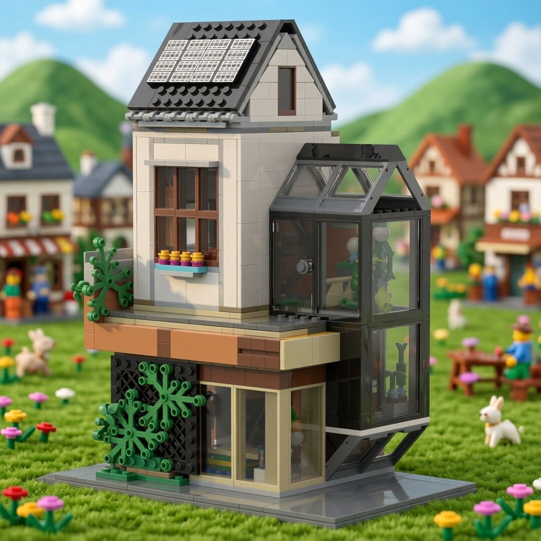 Modular Gift Pack MOC-157601 Garden House Modular Building Blocks Set for 60398 Alternate ...