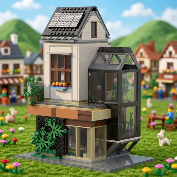 MOC-157601 Garden House Modular Building Blocks Set for 60398 Alternate Build MOC Bricks Toys DIY Model Collection Gift 776pcs