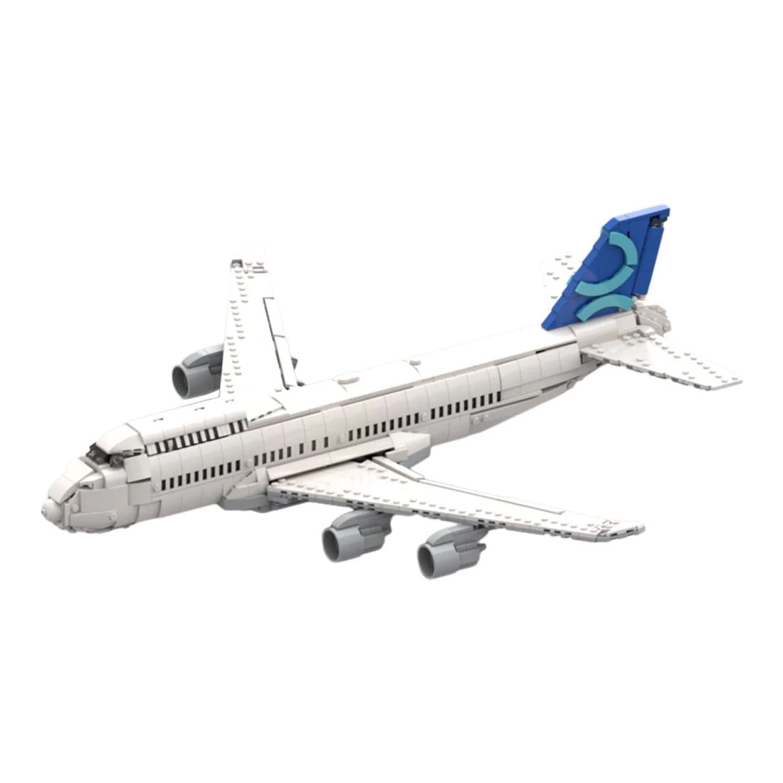 MOC-160693 747 Jumbo Jet Civilian Aircraft Model Building Blocks