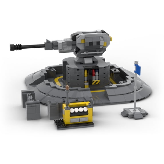 MOC-182949 Helldivers 2 Land & Sea Cannon Building Blocks Set - Game Collectible Model Toy