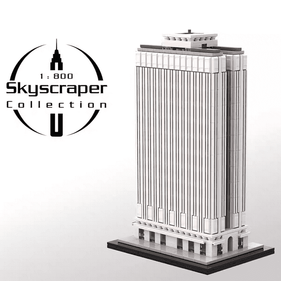 MOC-198207 Modular Equitable Building Blocks Set Skyscraper MOC Bricks Toys 1:800 Model 1307pcs