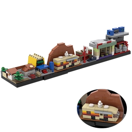 MOC-20217 Skyline Model Building Blocks Set from TV City Street MOC Bricks Toys