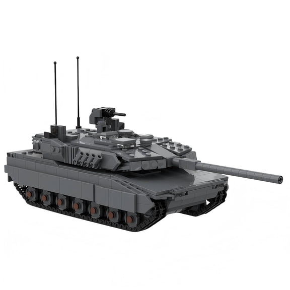 MOC-208666 Military Battle Leopard 2A8 Tank Series Set BricksModel Puzzle Boy Building Block US WWII Cannon Vehicle Toy Gift