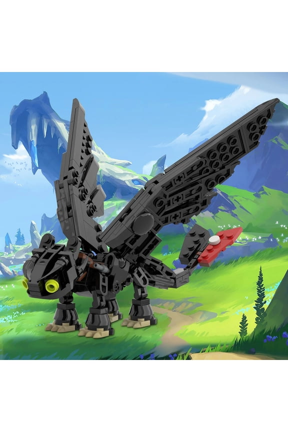 MOC-212828 Toothless Night Fury Dragon Model Building Blocks Set Movie MOC Bricks Gift Toys