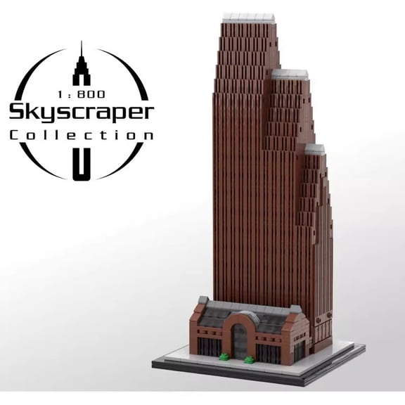 MOC-221794 TC Energy Center Modular Building Blocks Set Skyscraper MOC Bricks Toys 1800 Model 1295pcs