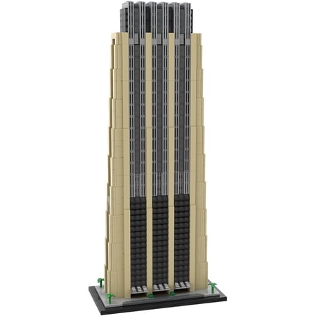 MOC-227859 Dubai The Index Modular Building Blocks Set Skyscraper MOC Bricks Toys 1:800 Model 2474pcs