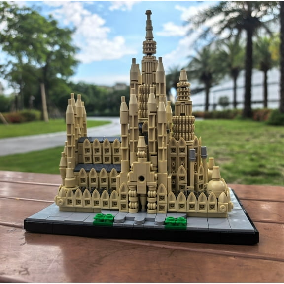 MOC-23119 Modular Building Set for Sagrada Famlia Church MOC Assembly Bricks Toys Gift