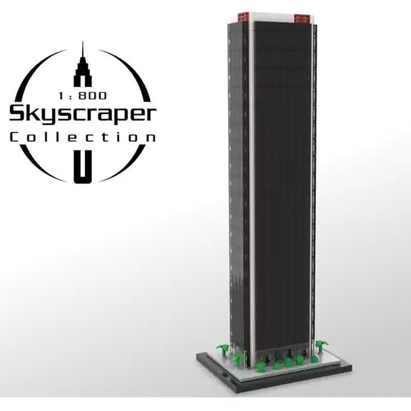 MOC-231911 Los Angeles Skyscraper Building Blocks Set 730-Piece 1:800 Scale LA Architecture Model Kit, City Skyline Landmark Display, Perfect Gift for Adults & Teens 14+