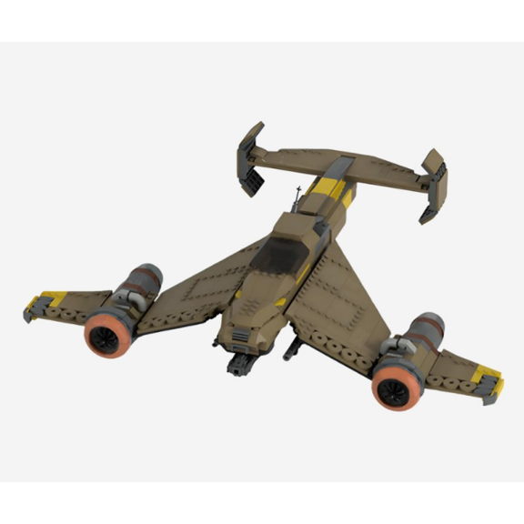 MOC-241886 Sci-Fi Fighter Jet Building Blocks 796PCS Space Aircraft Model