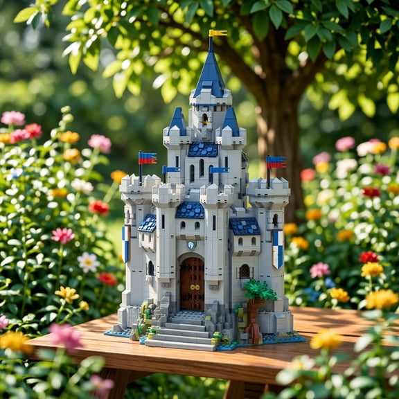 MOC-243400 King Mearas Castle Modular Building Blocks Set Castle Alternate Build MOC bricks Toys Collection Gift 3212pcs