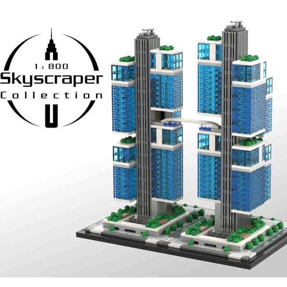 MOC-244414 DJI Sky City Modular Building Blocks Set Shenzhen Headquarters Tower Skyscraper MOC Bricks Toys 1800 Model 2749pcs