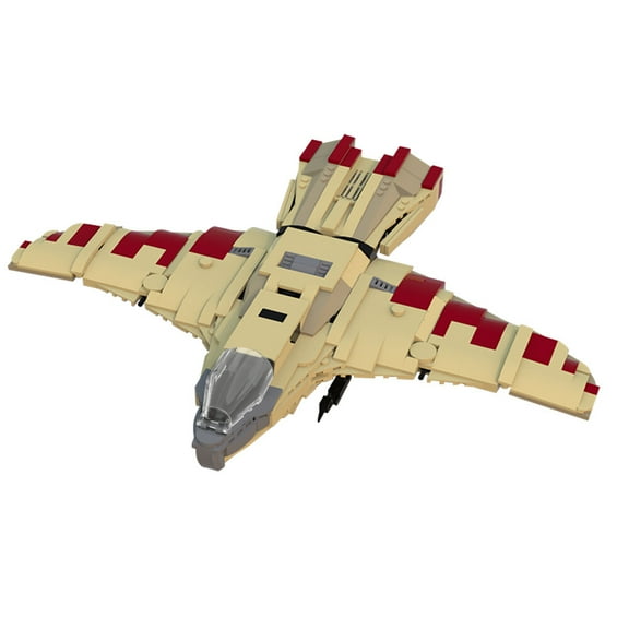 MOC-25334 Hawk's Fighter Model Building Bricks Toys MOC Blocks for Buck Rogers Kids Gift