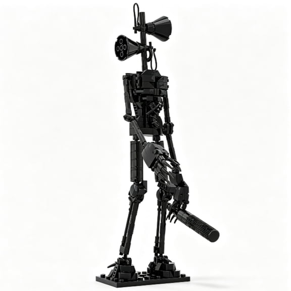 MOC 318PCS Siren Head Building Blocks, American Horror Legend Monster Model, DIY Assembly Bricks Toy, Perfect Coll-Black-Blackection & Festival Gift
