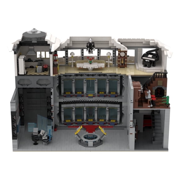 MOC-37124 Modular Building Blocks Set for Iron Man Base Super Hero Bricks Toys 5021pcs