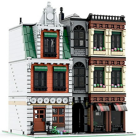 MOC-37229 DownTown City Center Modular Building Blocks Set Street Assembly MOC Bricks Toys 4139pcs