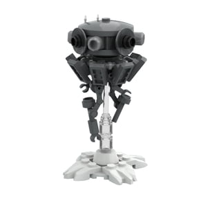 MOC-37282 Floating Multi-Sensor Space Scout Probe Robot Building Blocks Set Sci-Fi Movie MOC Bricks Toys 61pcs