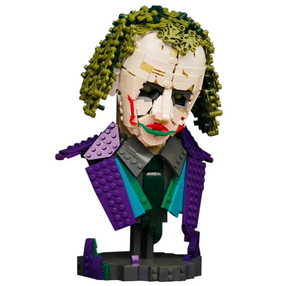MOC-42009 The Joker Bust Model Building Blocks Set Film MOC Bricks Toys 1090pcs