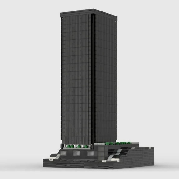MOC-50874 Safeco Plaza Modular Building Blocks Skyscraper MOC Bricks Toy Set 1:650 Model 2252pcs