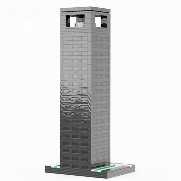 MOC-52359 CenterPoint Energy Plaza Modular Building Blocks Set Skyscraper MOC Bricks Toys 1:650 Model 1518pcs