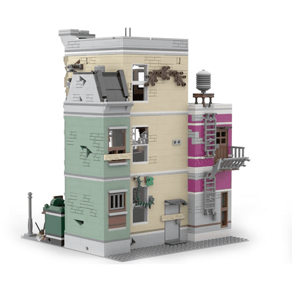 MOC-66832 Apocalypse Police Station Modular Building Blocks Set DIY Model Bricks Gift Toys 2689pcs