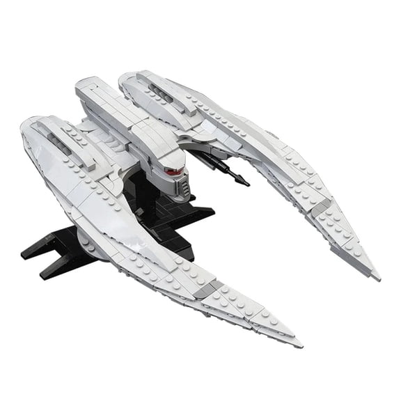 MOC-85569 MK II Cylon Raider Minifig scale Spaceship Building Blocks DIY Display Fighter Model Toys Bricks For Children gifts