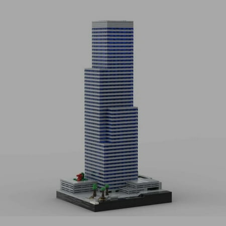 MOC-87148 CITI Group Center LA Ver 2 Modular Building Blocks Set Skyscraper MOC Bricks Toys 1226pcs