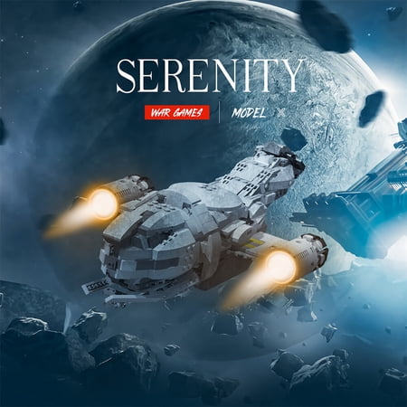 MOC-87563 Spaceship Model Building Blocks Set for Firefly Serenity Movie MOC Bricks Toys 914pcs
