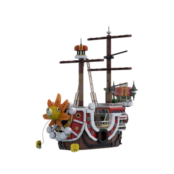 MOC Anime-inspired Pirate Ship Model Building Blocks Set 211236 Bricks Toy Collection Gift 8943pcs